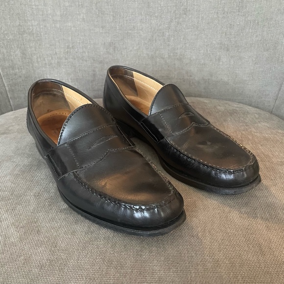 Allen Edmonds Nottingham Penny Loafer Black Patent Leather Size 11 B - Picture 1 of 9